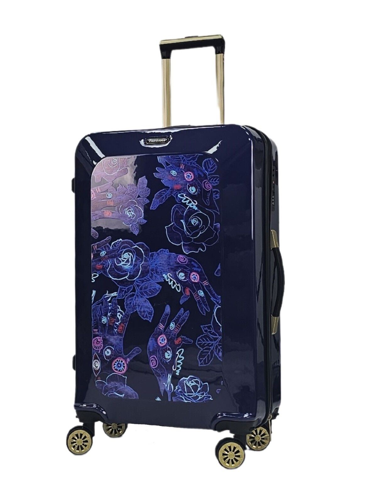 Hard Shell Flower Print Suitcase Luggage Set
