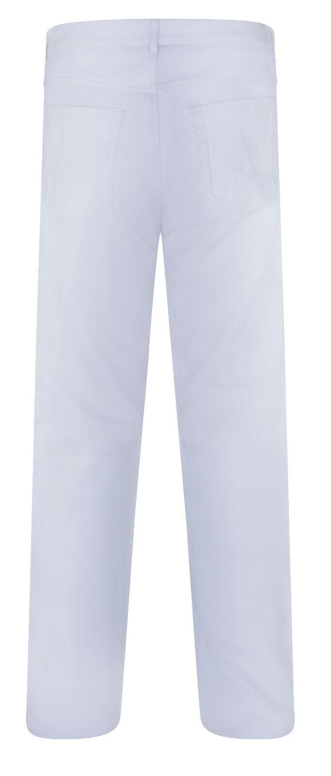 Mens Comfort Leather Zip Jeans-Harlow