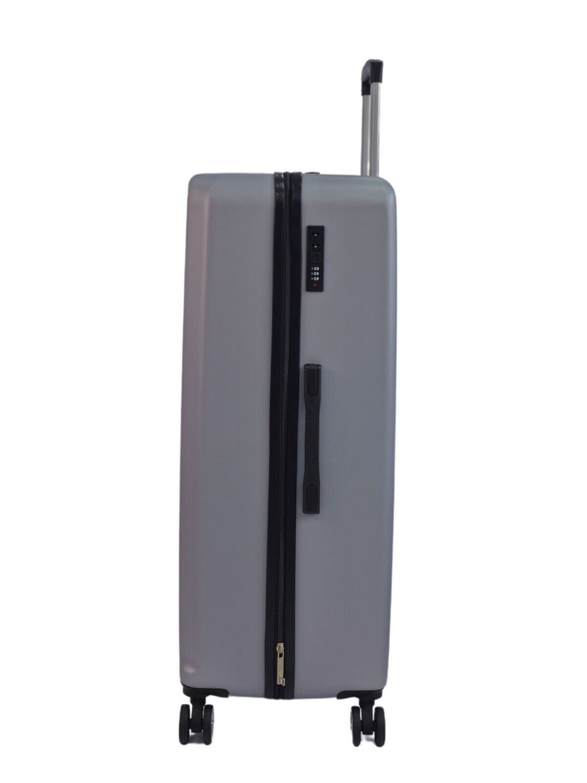 Albertville Extra Large Hard Shell Suitcase in Silver