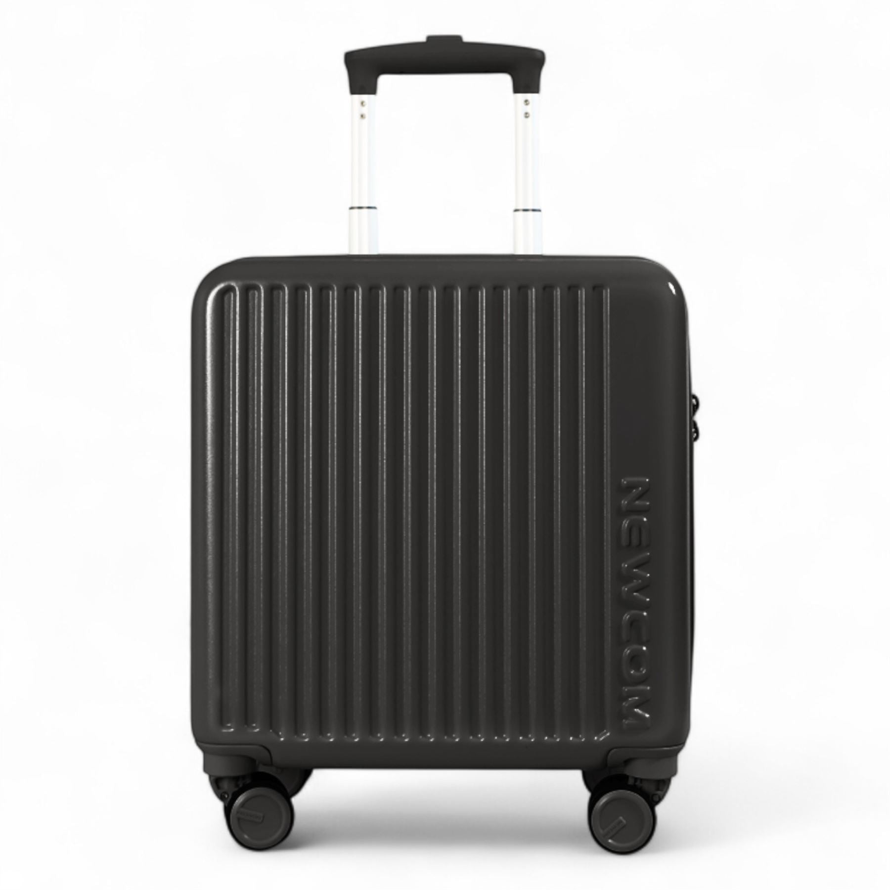 Hard Shell Cabin 44 x 22 x 38 cm Black TSA Secure Luggage Suitcase Suitable for Easyjet, Ryanair