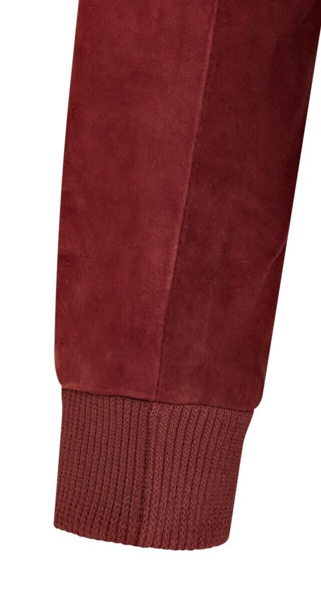 Mens Soft Goat Suede MA-1 Varsity Bomber Jacket - Uxbridge