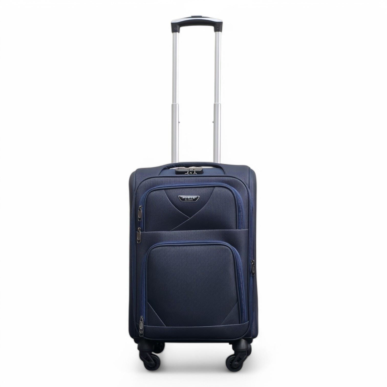 Nagoya Cabin Soft Shell Suitcase in Navy