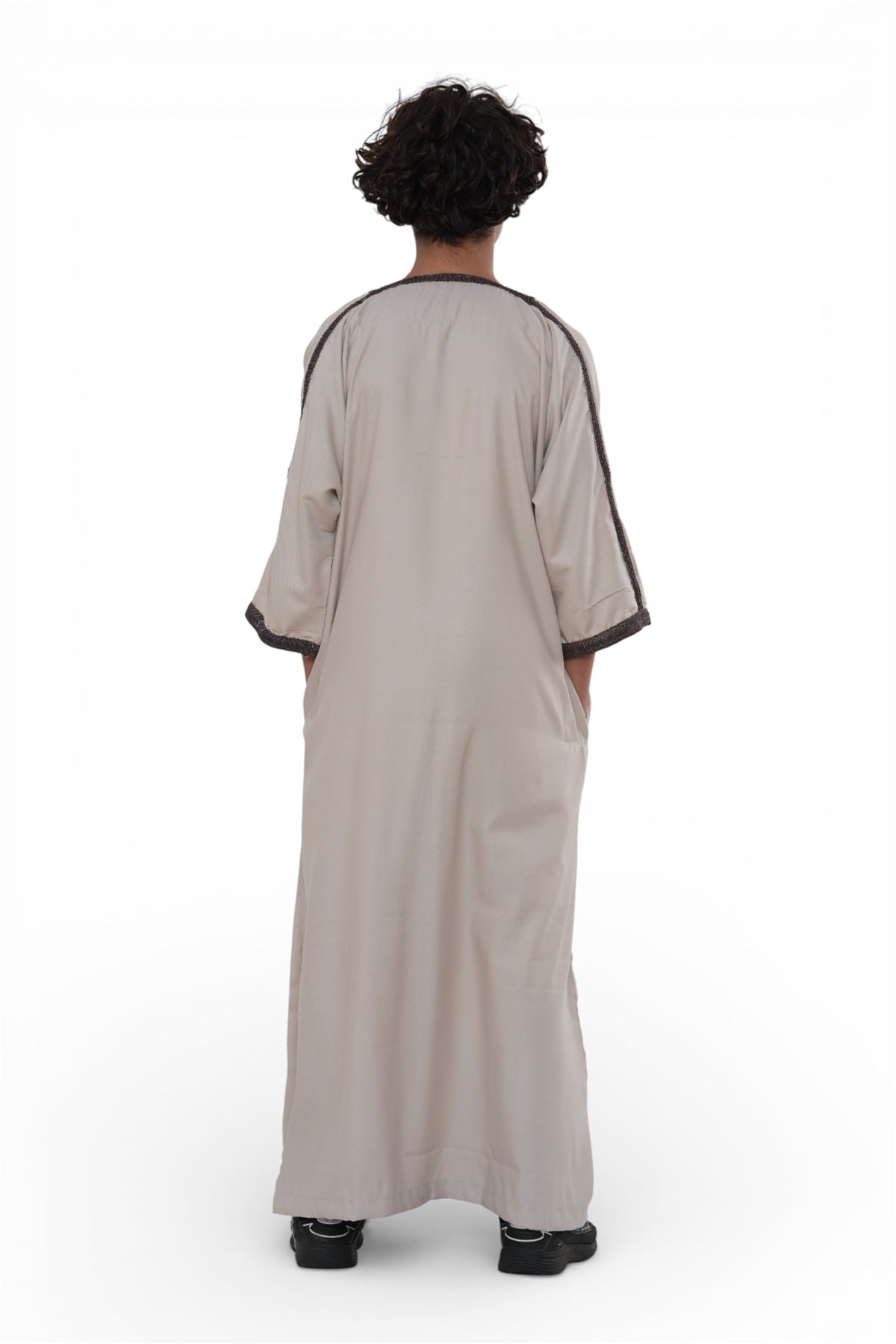 Kids Boys Moroccan Thobe Robe Djellaba Gandoura Eid Jubba- K-HM66