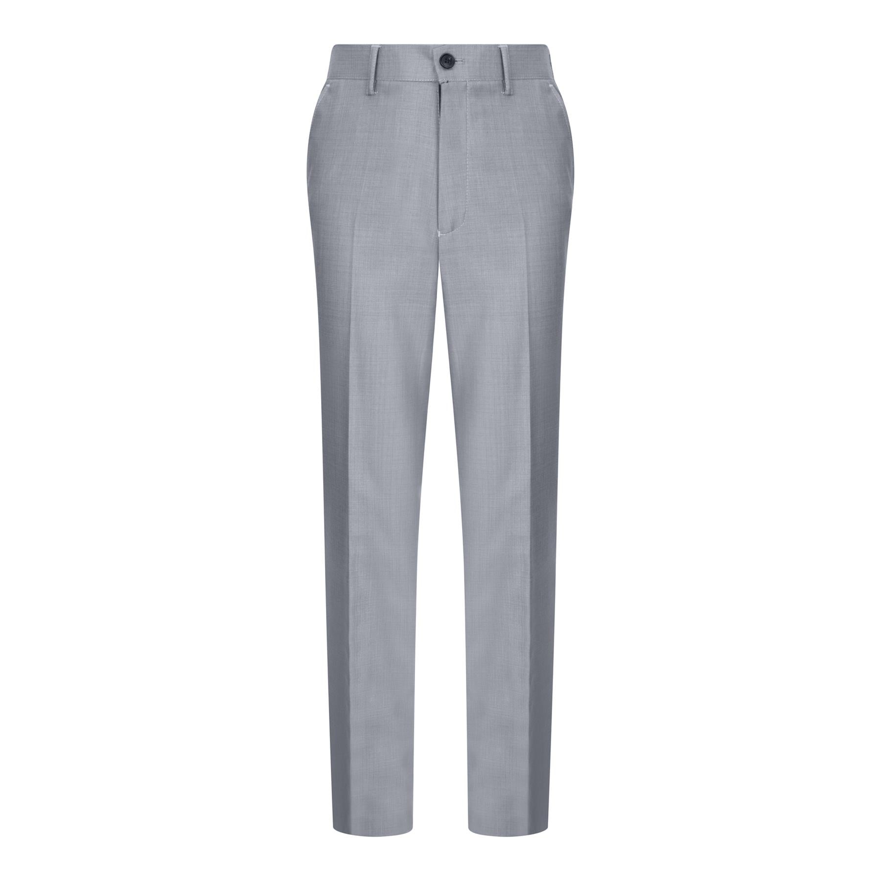 Boys 3 Piece Light Grey Classic Retro Suit