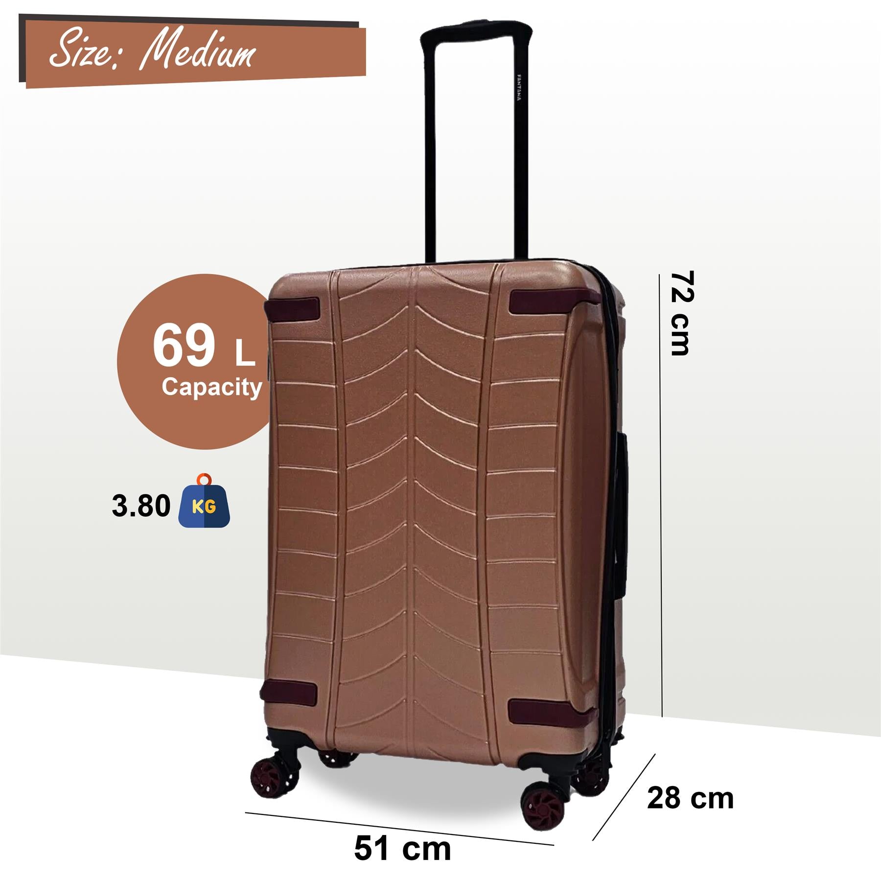 Hard Shell Luggage Travel Suitcase Set