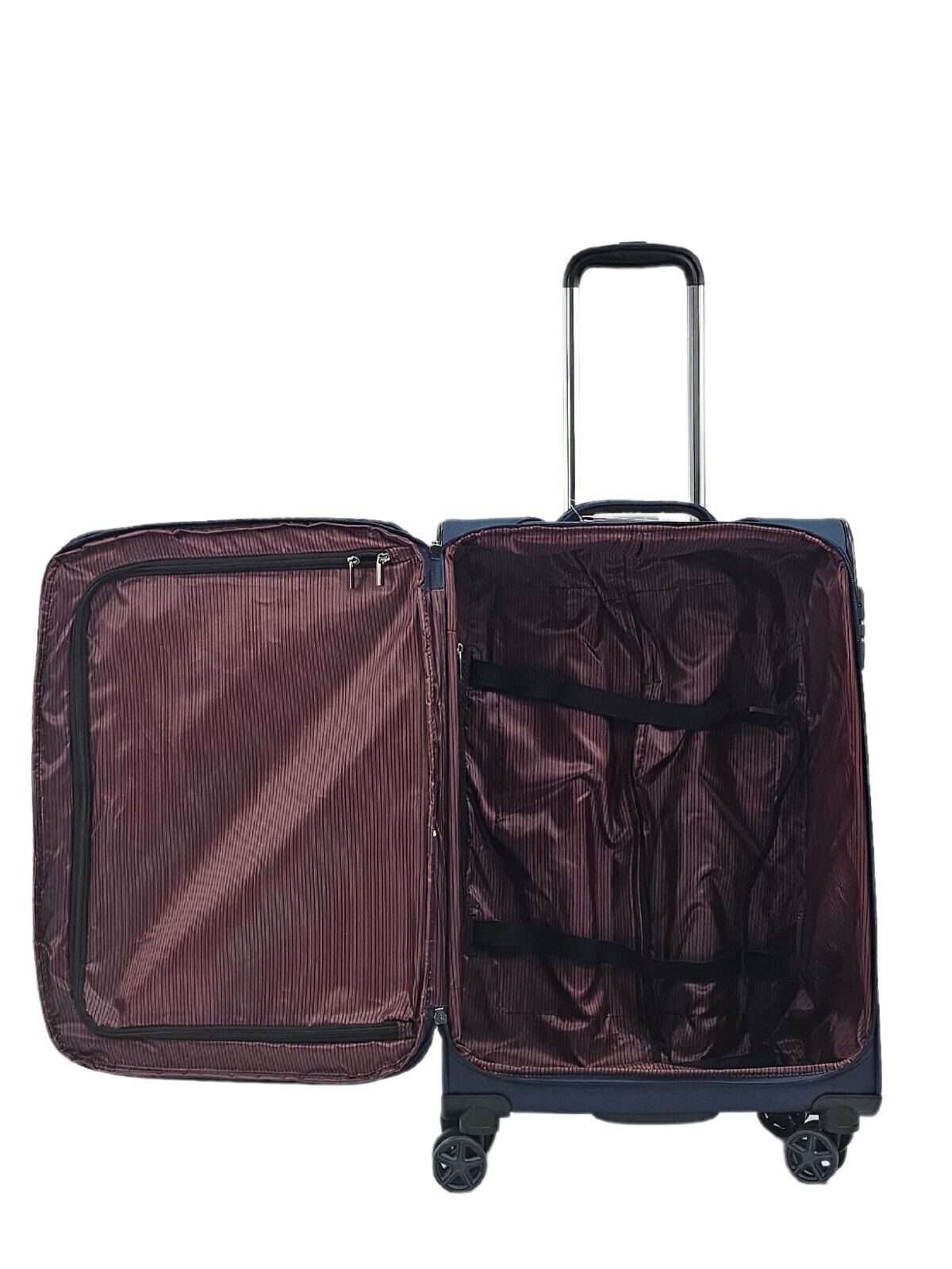 Lightweight Soft Dual 4 Wheel Luggage Suitcases