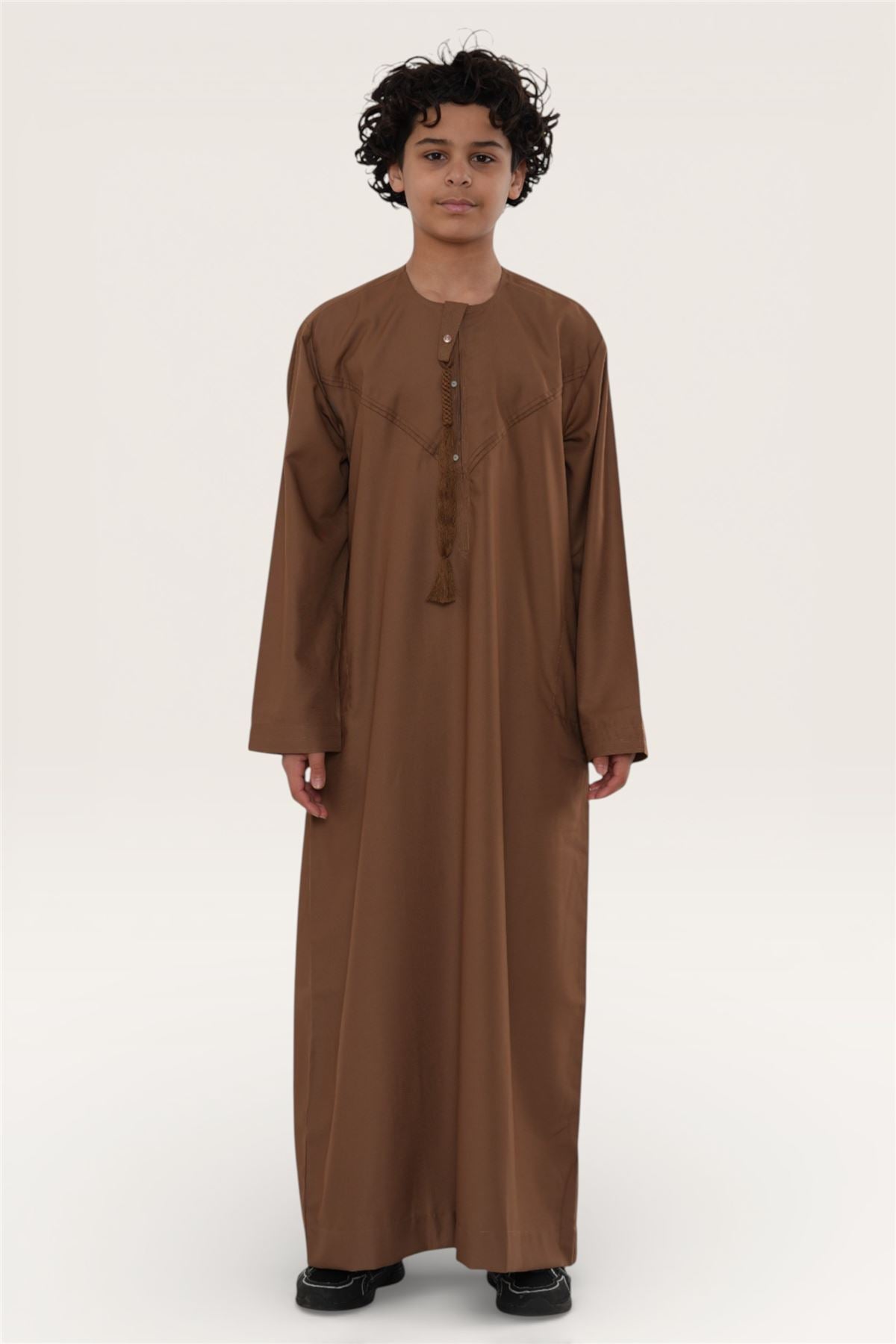 Kids Boys Eid Moroccan Jubba Robe Djellaba Ramadan Eid Thobe - K-HM11