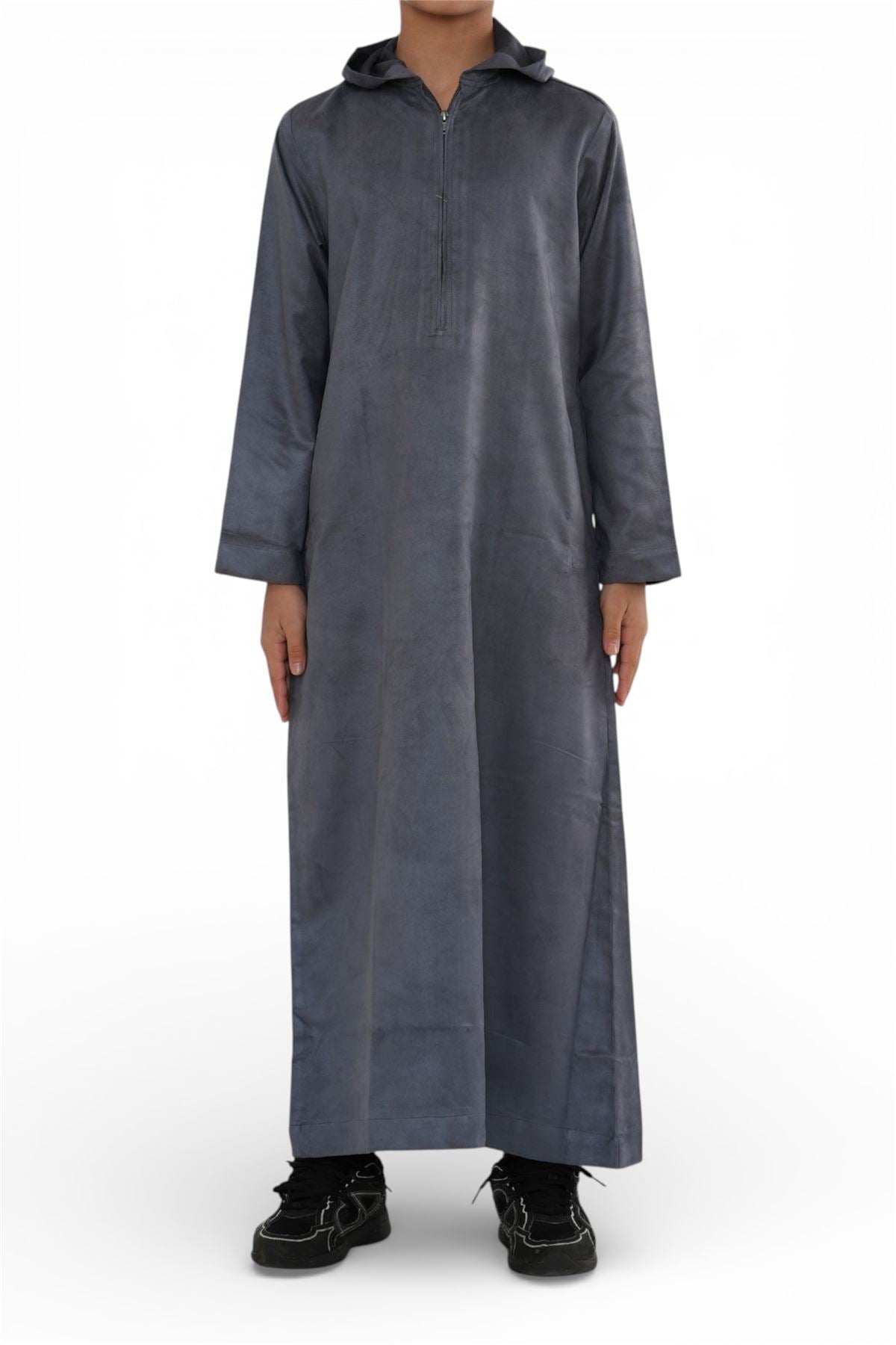 Kids Boys Hooded Eid Moroccan Jubba Robe Ramadan Eid Thobe - K-HM12