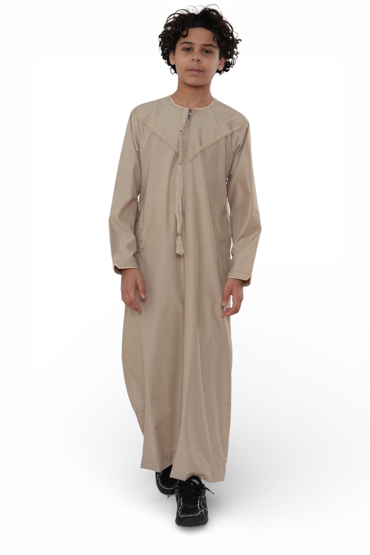 Kids Boys Ramadan Moroccan Jubba Robe Djellaba Eid Thobe - K-TT-006