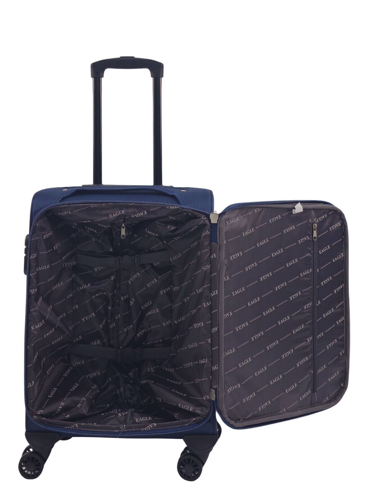Soft Shell Cabin Suitcase 55 x 40 x 20 cm Lightweight Luggage Suitable for Easyjet, Ryanair