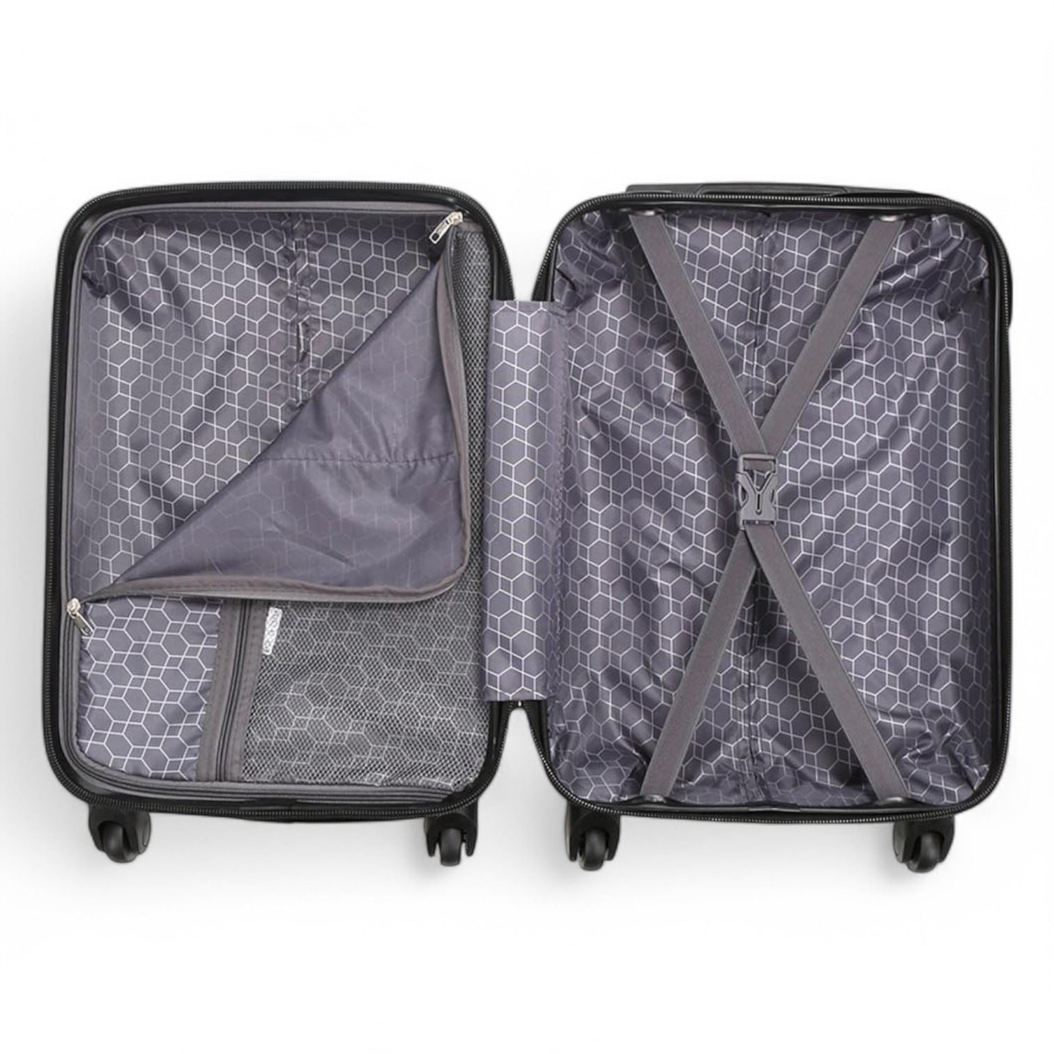 Corowa Underseat Hard Shell Suitcase in Black