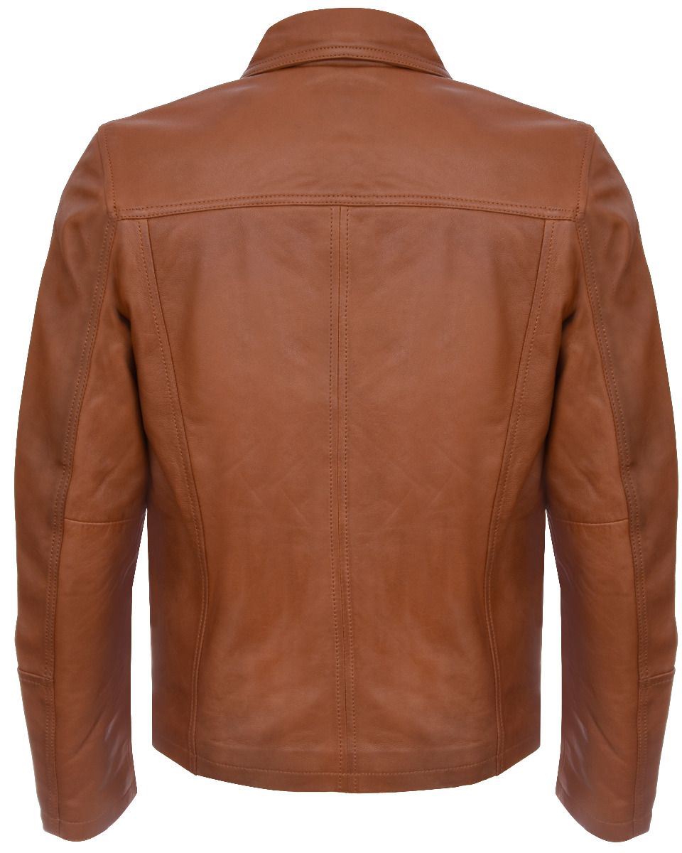 Mens Classic Harrington Leather Jacket-Southsea