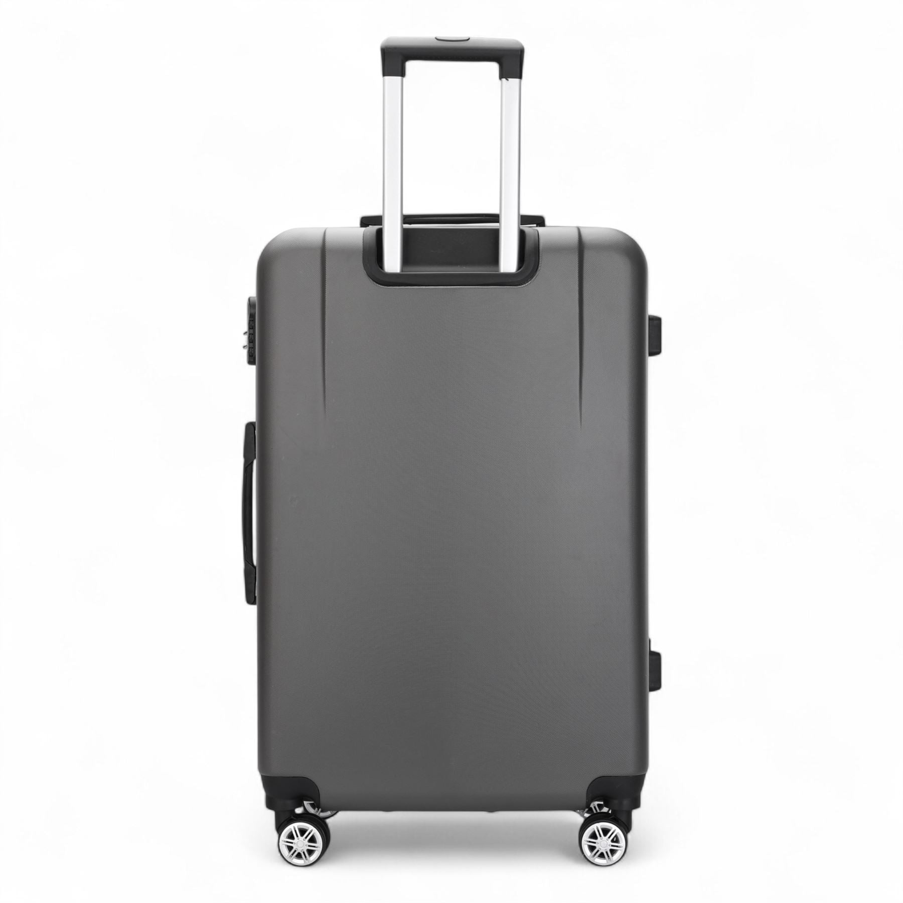 Calgary Medium Hard Shell Suitcase in Charcoal Black