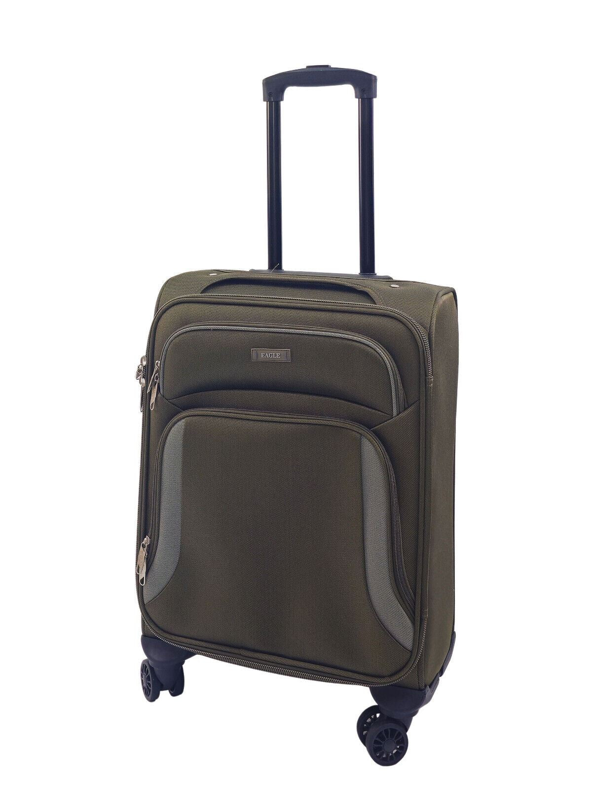 Soft Shell Cabin Suitcase 55 x 40 x 20 cm Lightweight Luggage Suitable for Easyjet, Ryanair