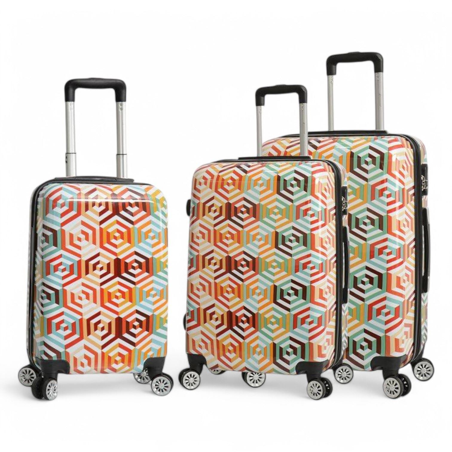Ballina Set of 3 Hard Shell Suitcase in Ombre