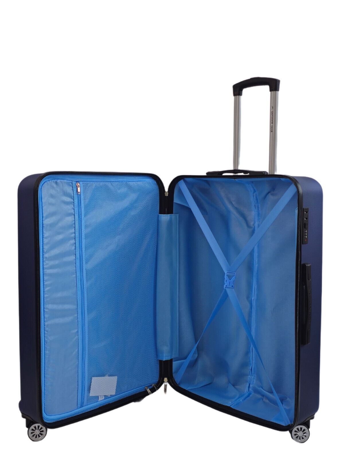Albertville Large Hard Shell Suitcase in Blue