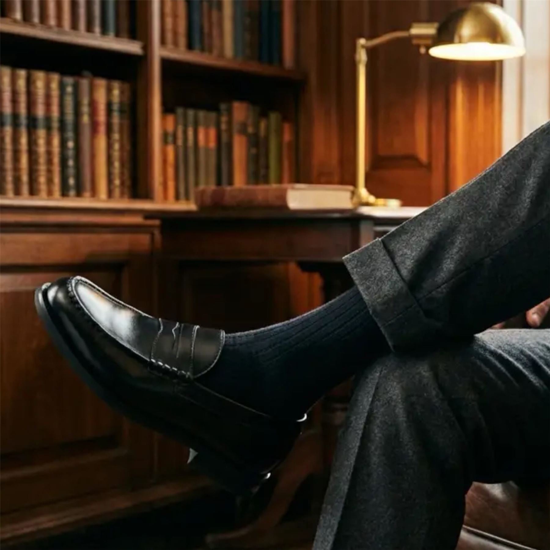 Mens Black PU Leather Formal Dress Penny Loafers Casual Shoes