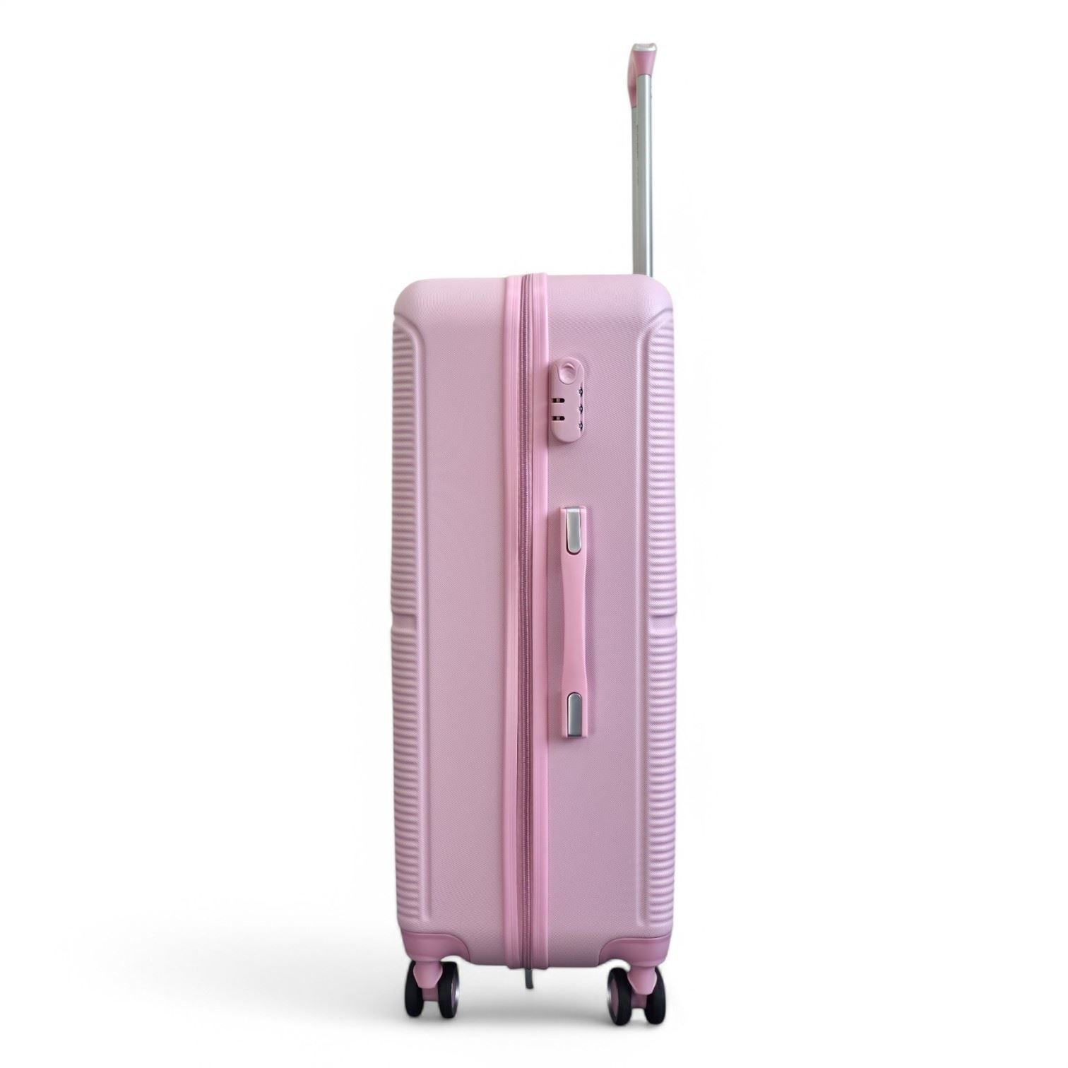 Seto Large Hard Shell Suitcase in Pink