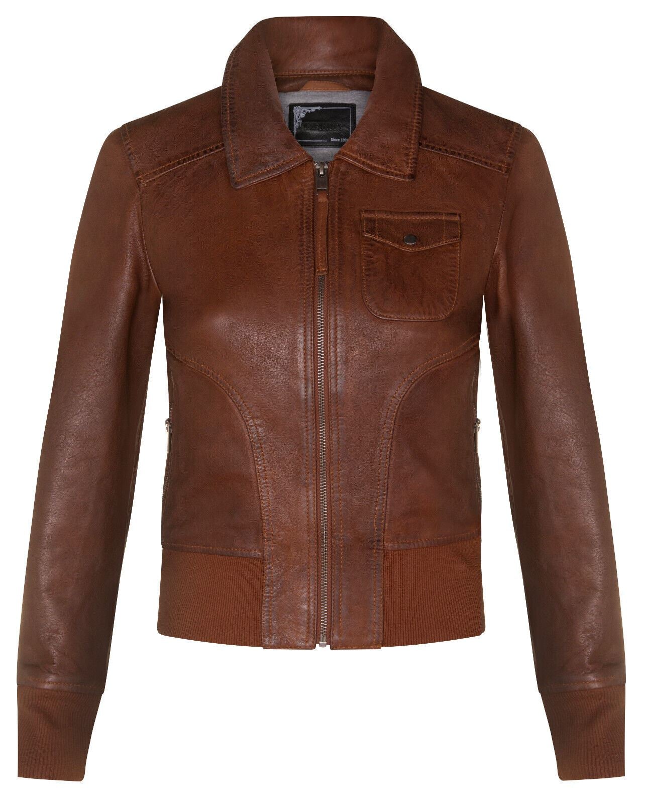 Womens MA-1 Varsity Bomber Jacket-Modbury