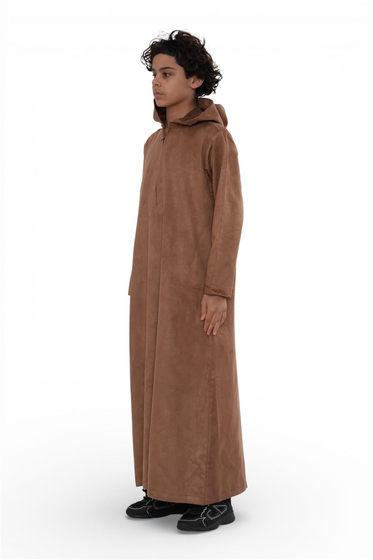 Kids Boys Hooded Eid Moroccan Jubba Robe Ramadan Eid Thobe - K-HM12