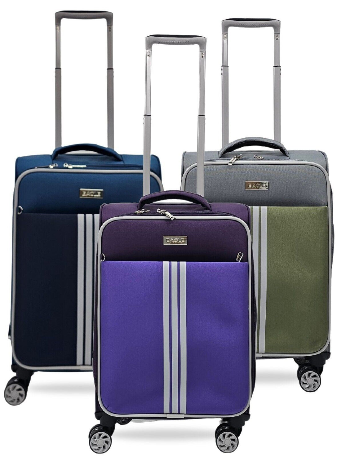 Lightweight Cabin 4 Wheel Soft Luggage Travel Bag - Upperclass Fashions 