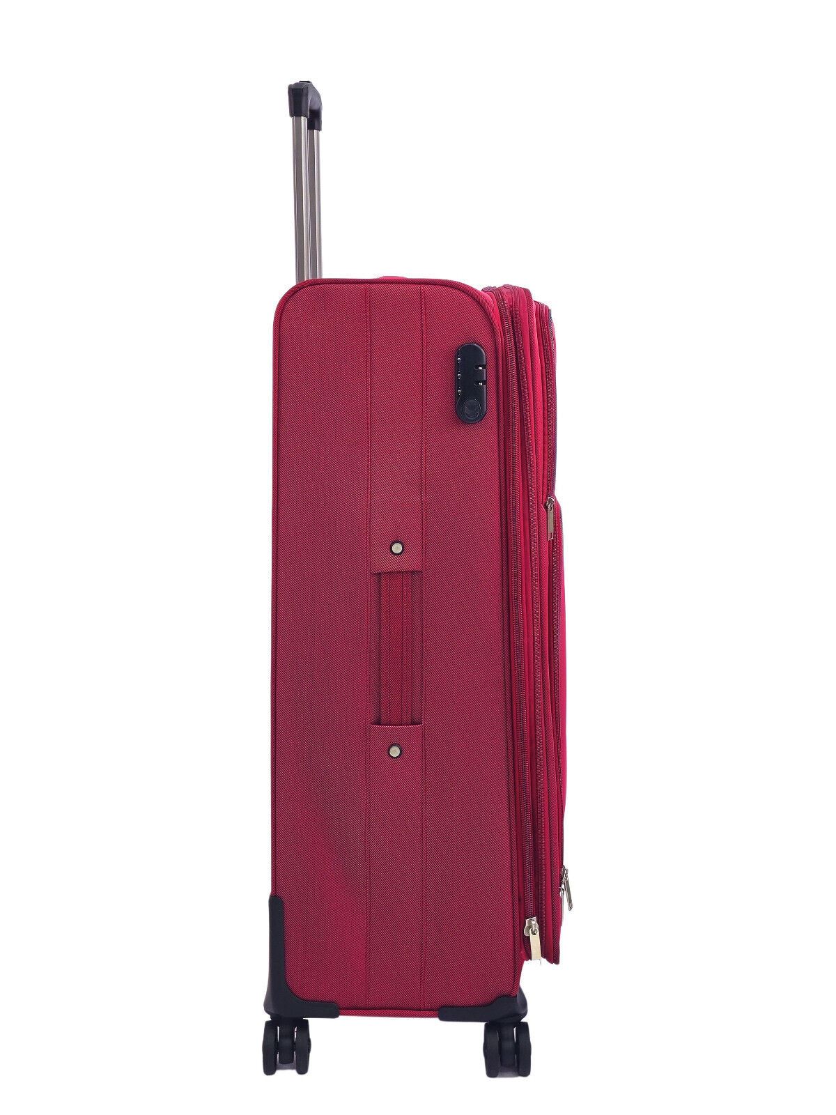 Ashford Large Soft Shell Suitcase in Burgundy