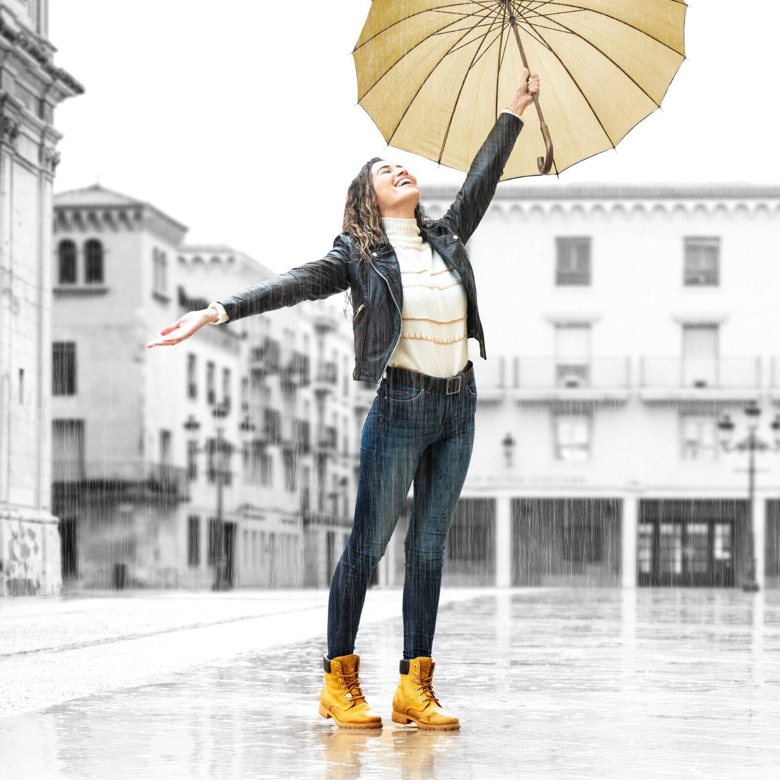 Panama Jack Womens 03 B1 Tan Boots Waterproof Leather Laces Hiking Ankle Chukka