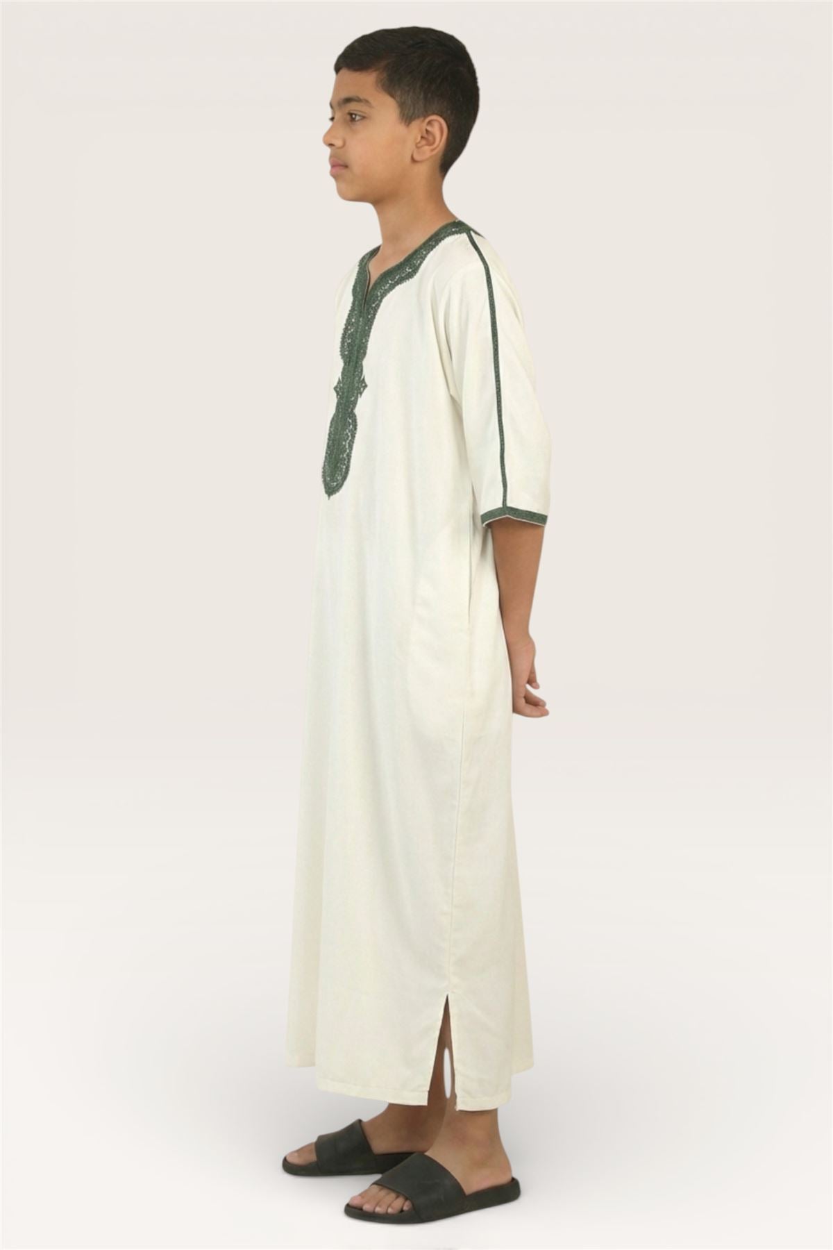 Kids Boys Moroccan Thobe Robe Djellaba Gandoura Eid Jubba- K-GG008