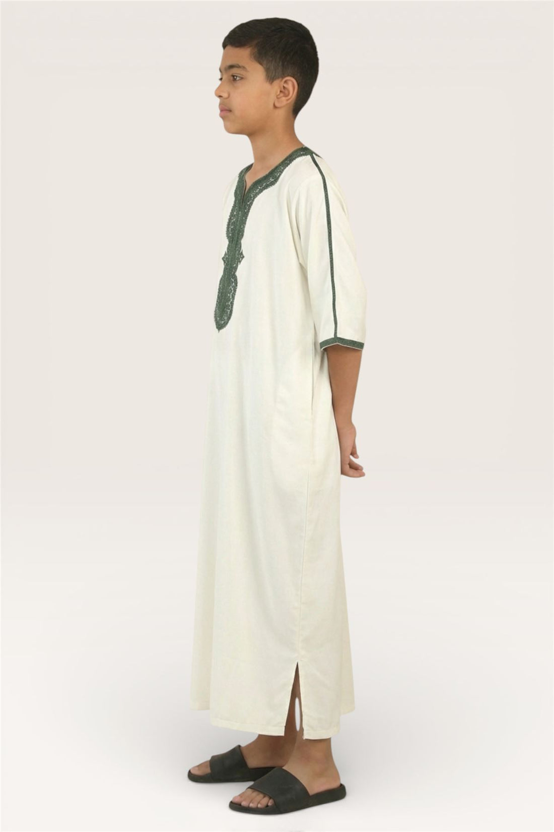 Kids Boys Moroccan Thobe Robe Djellaba Gandoura Eid Jubba- K-GG008
