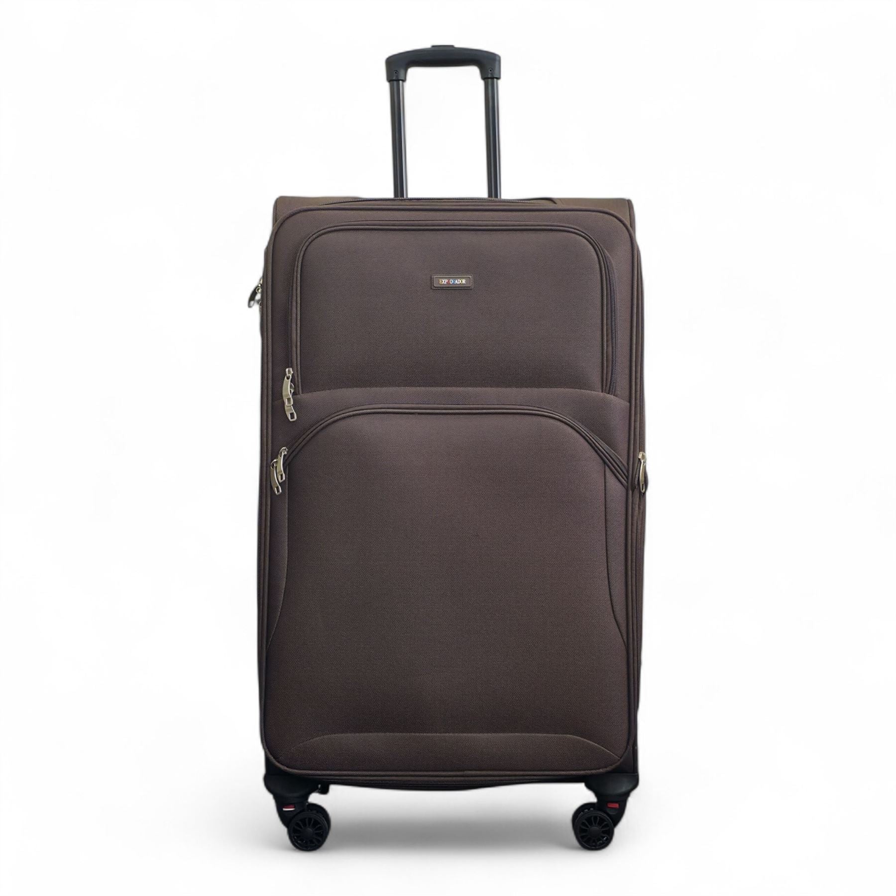 Gosford Large Soft Shell Suitcase in Brown