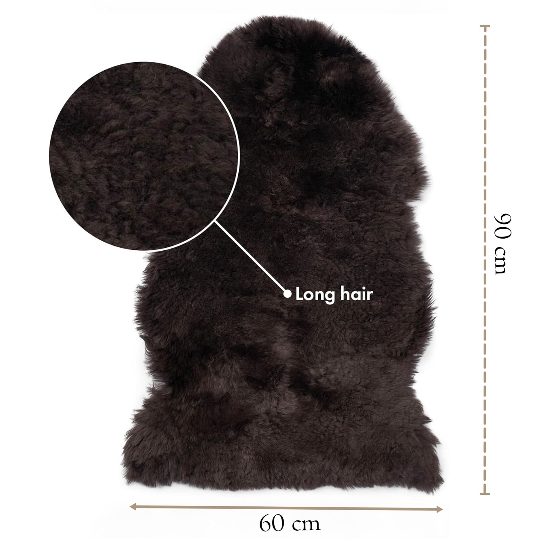 Genuine Sheepskin Natural Silky Soft Fluffy Real Wool Rug