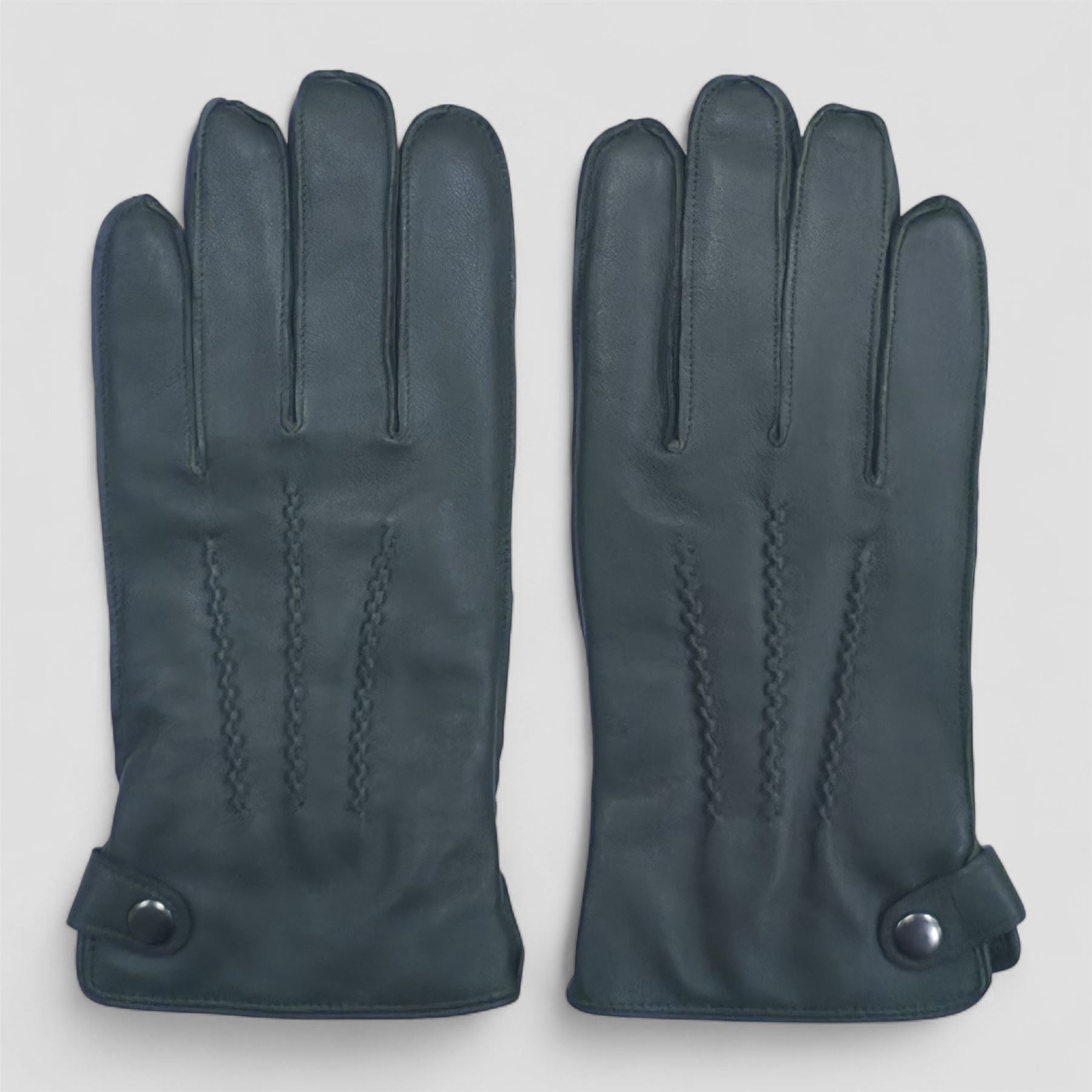Men’s Italian Leather Warm Wool-Lined Winter Gloves - M-LGV-505