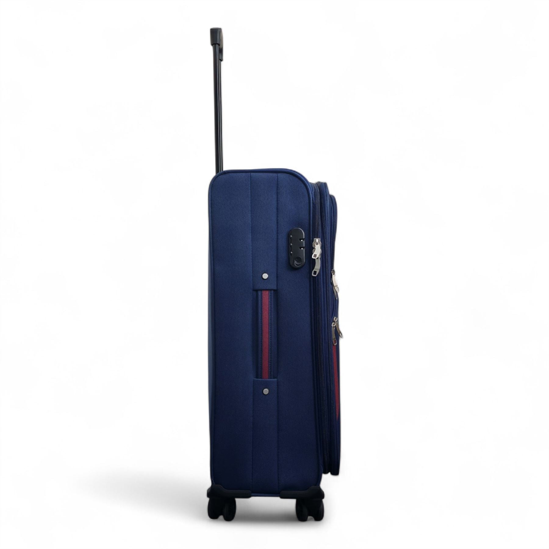 Gosford Medium Soft Shell Suitcase in Navy Blue
