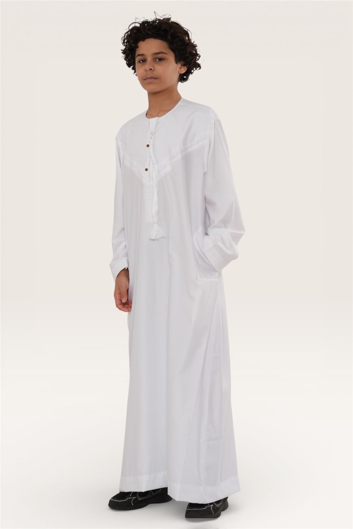 Kids Boys Eid Moroccan Jubba Robe Djellaba Ramadan Eid Thobe - K-HM11