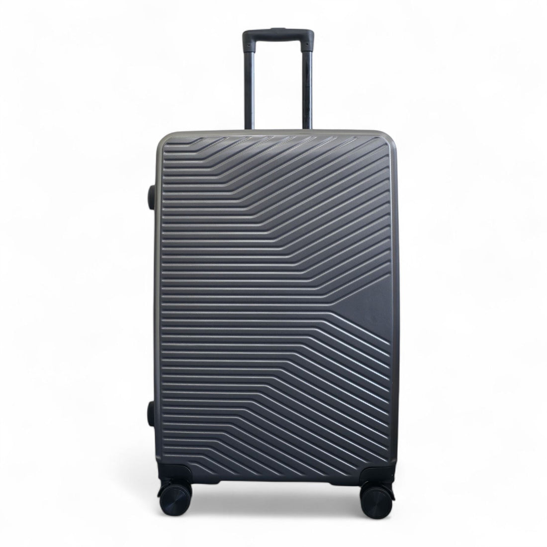 Junee Large Hard Shell Suitcase in Charcoal Grey