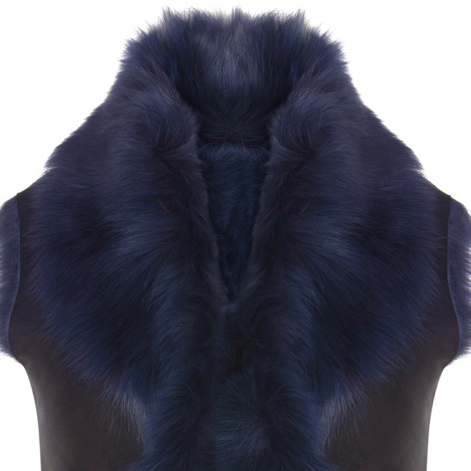 Womens Warmer Toscana Sheepskin Long Gilet-Seaford