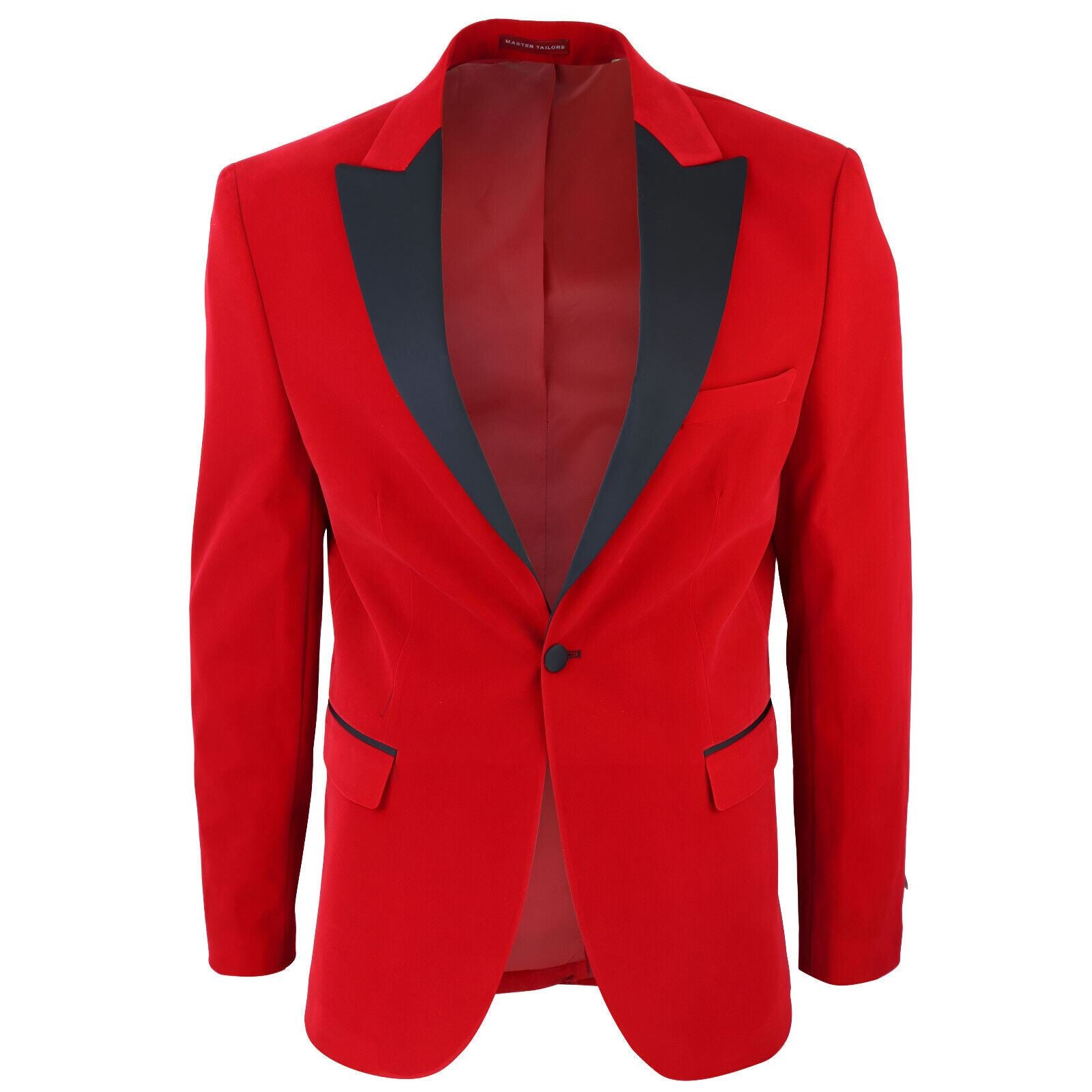 Mens Red Velvet Dinner Tuxedo Suit Jacket Blazer – Upperclass Fashions