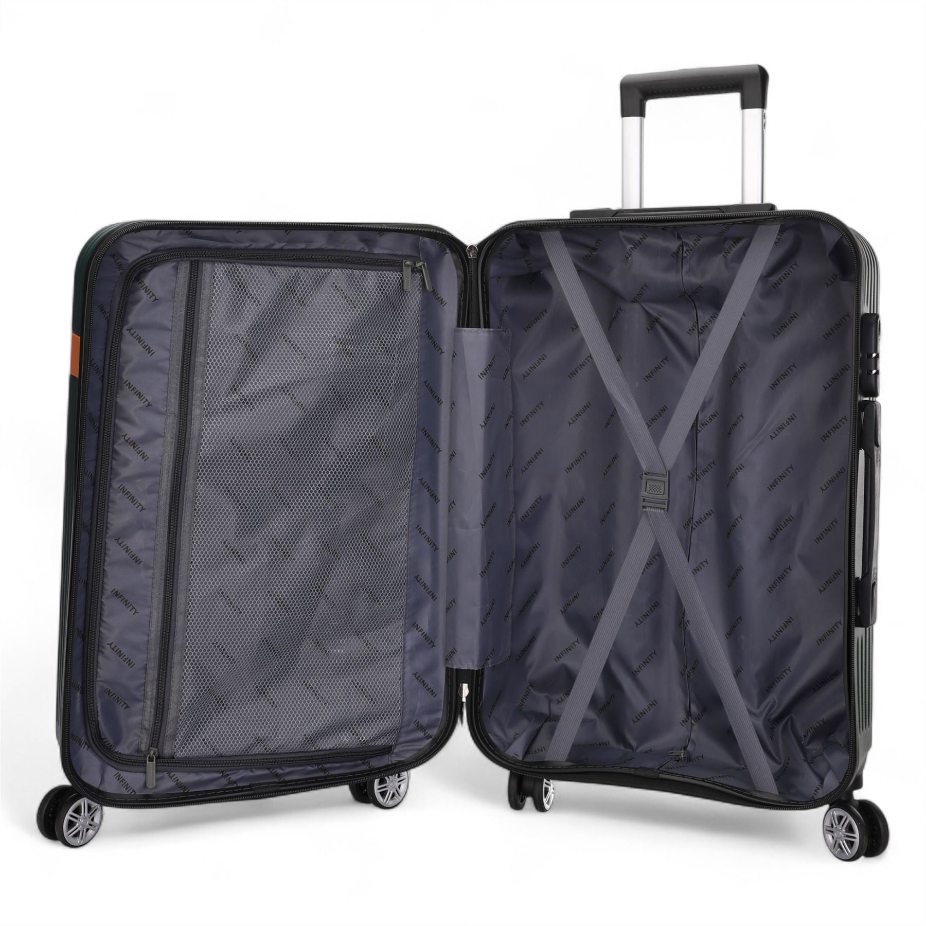 Calgary Large Hard Shell Suitcase in Emerald Green