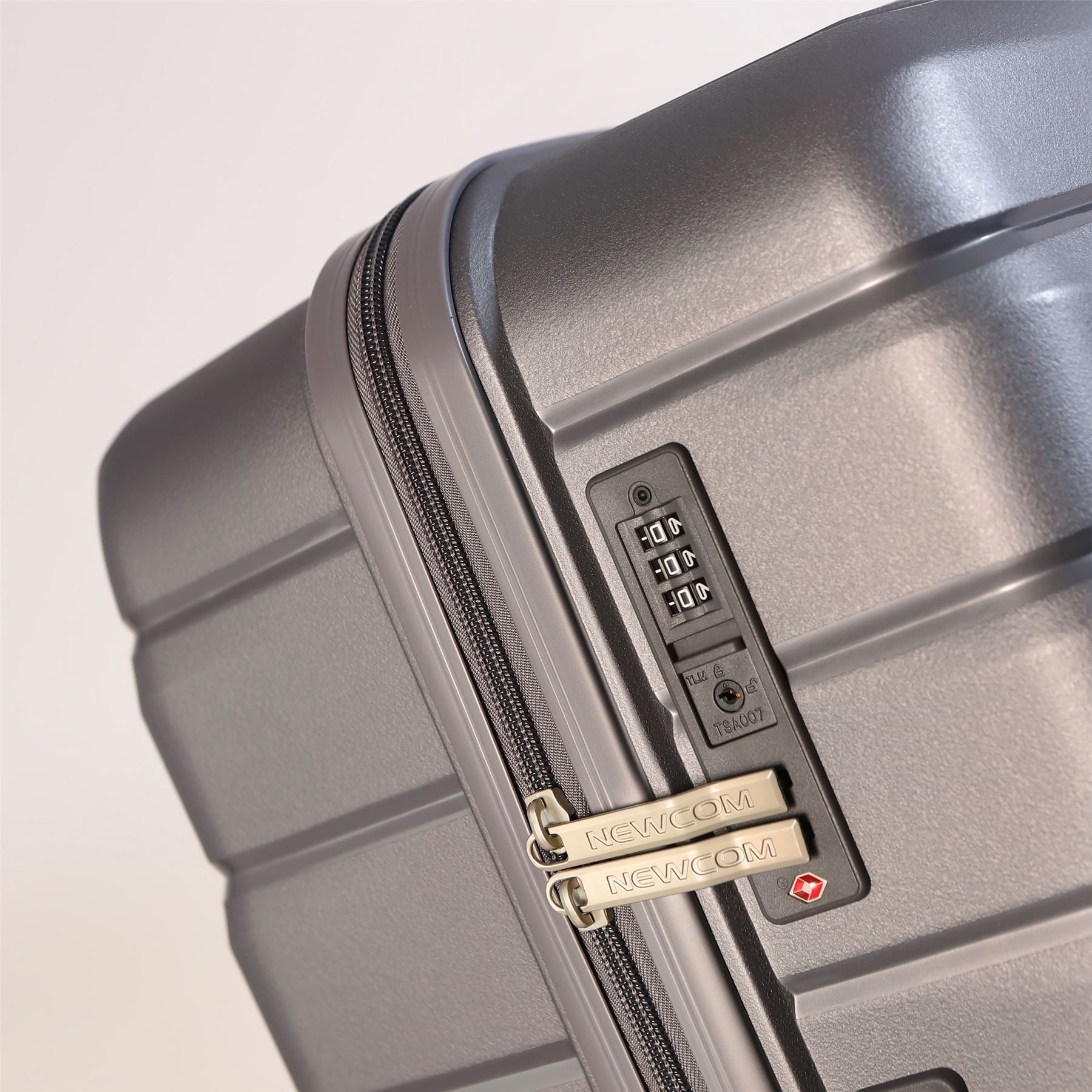 Forster Set of 3 Hard Shell TSA Suitcase in Smoke Grey