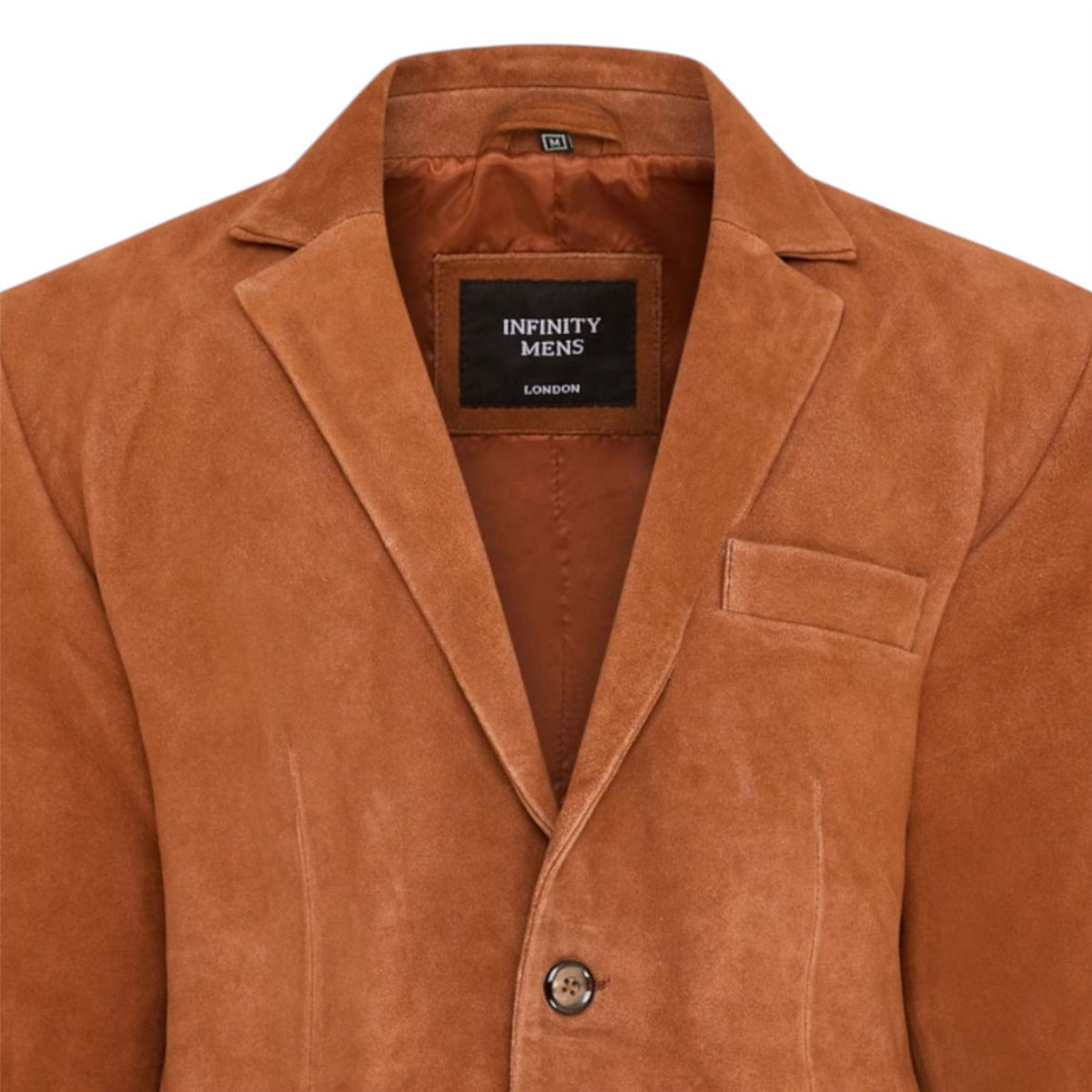 Mens Slim Goat Suede Italian Blazer Jacket-Somero
