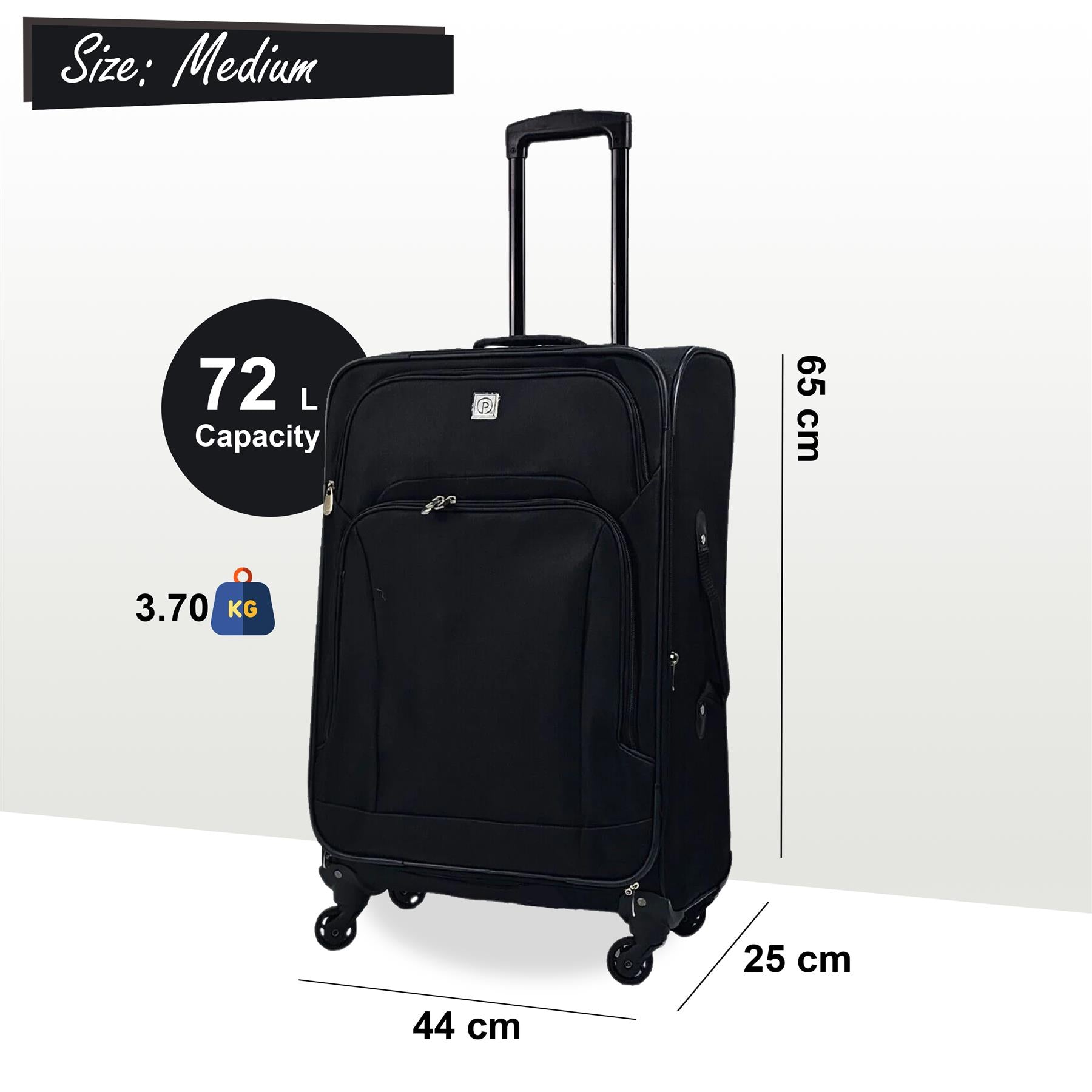 Lightweight Soft Shell Luggage Suitcase Travel Set