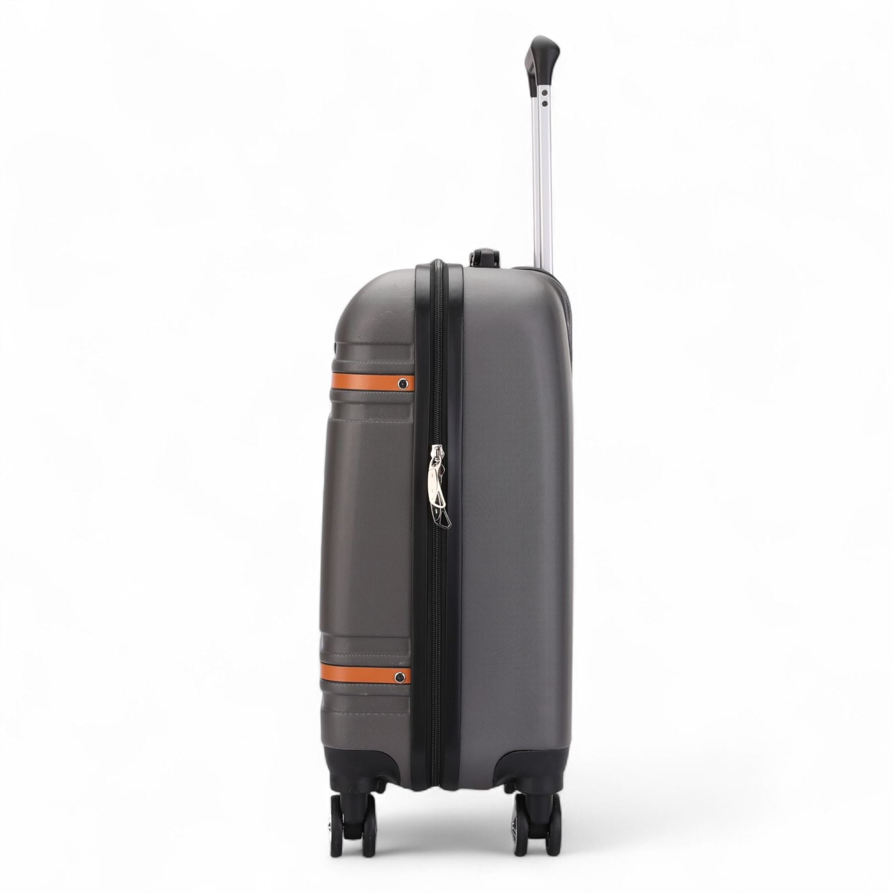 Calgary Cabin Hard Shell Suitcase in Charcoal Black