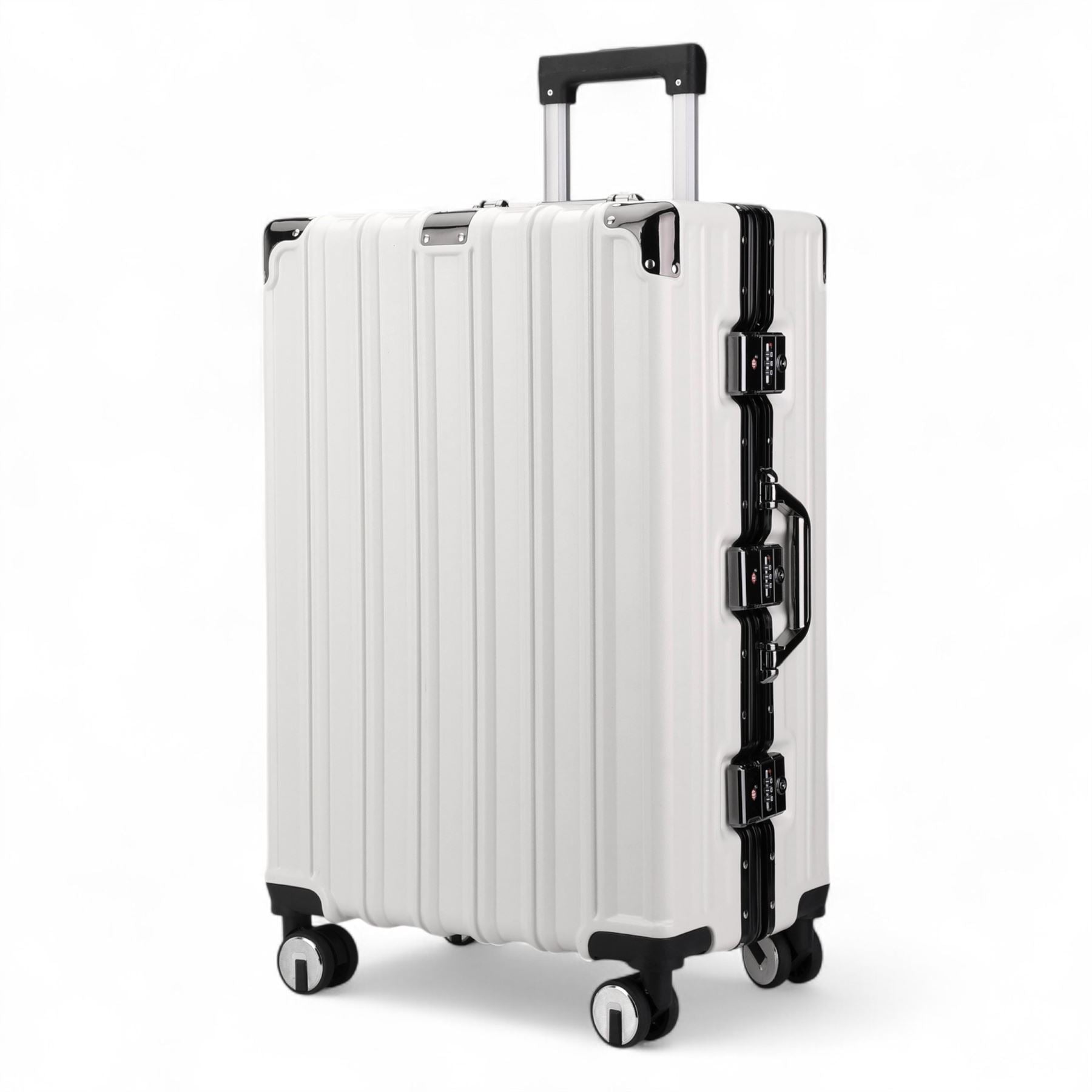 Airdrie Large Hard Shell Suitcase in White