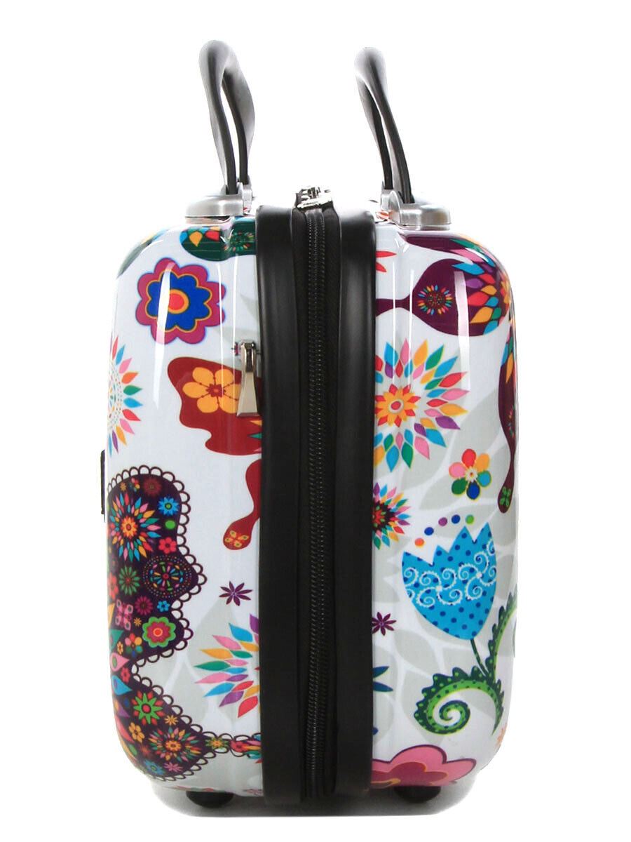 Hard Shell Printed Dual 4 Wheel Luggage Suitcase