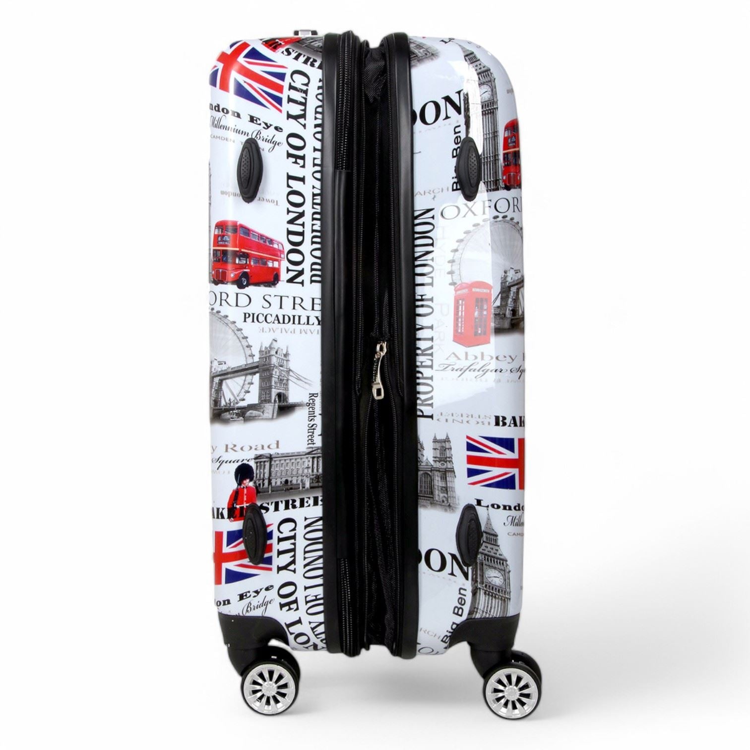 Cooma Medium Hard Shell Suitcase London in Black Flower