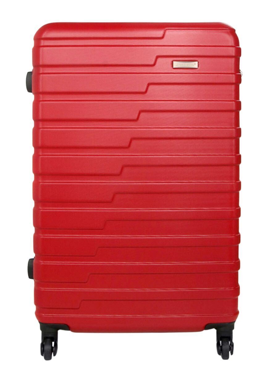 Crossville Large Hard Shell Suitcase in Red
