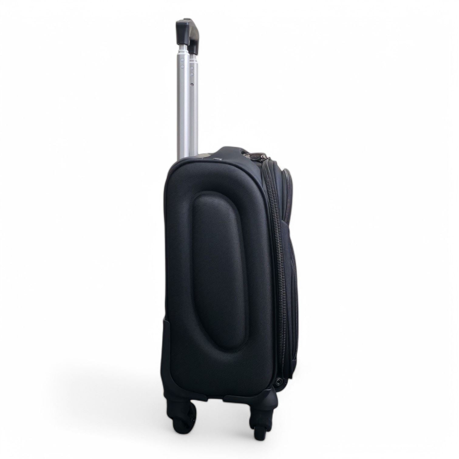 Nagoya Unserseat Soft Shell Suitcase in Black