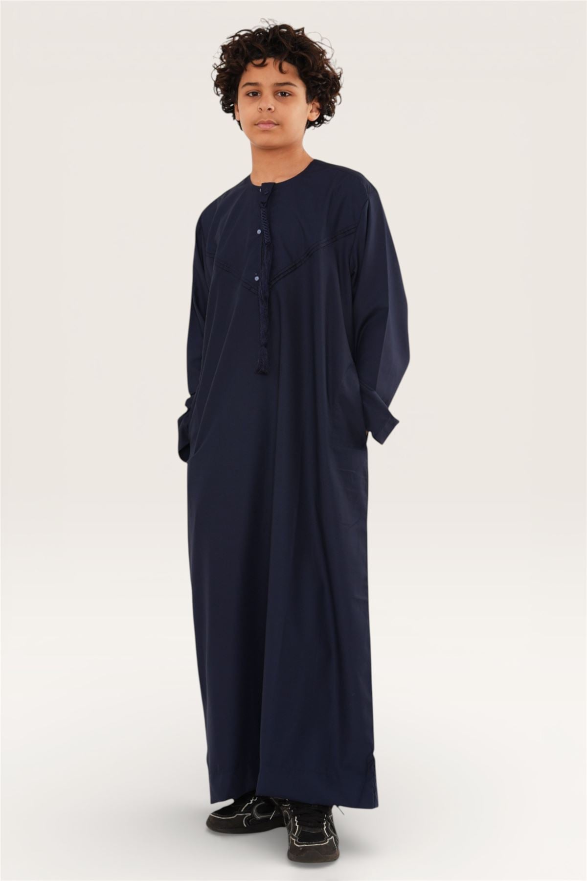 Kids Boys Eid Moroccan Jubba Robe Djellaba Ramadan Eid Thobe - K-HM11