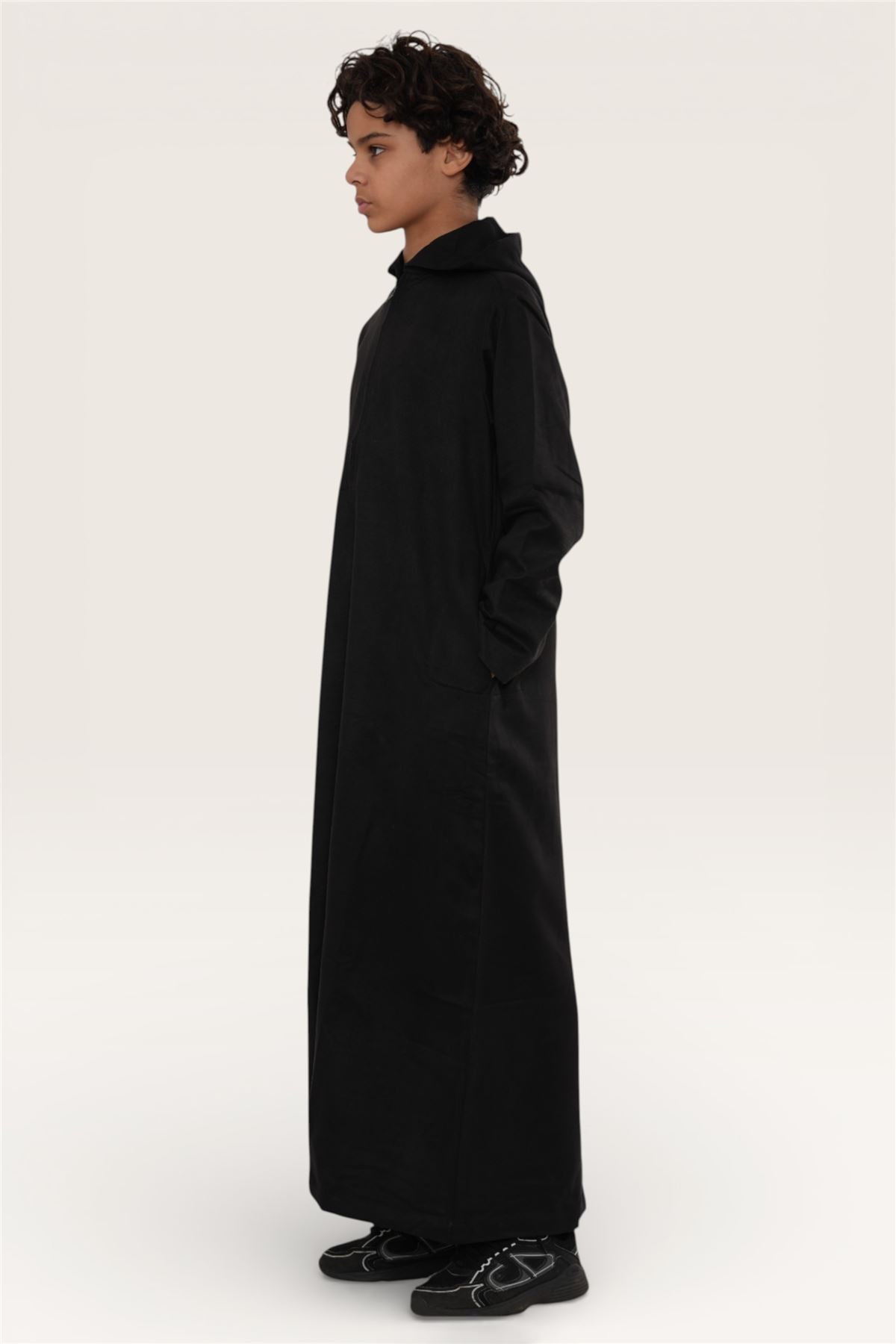 Kids Boys Hooded Eid Moroccan Jubba Robe Ramadan Eid Thobe - K-HM12