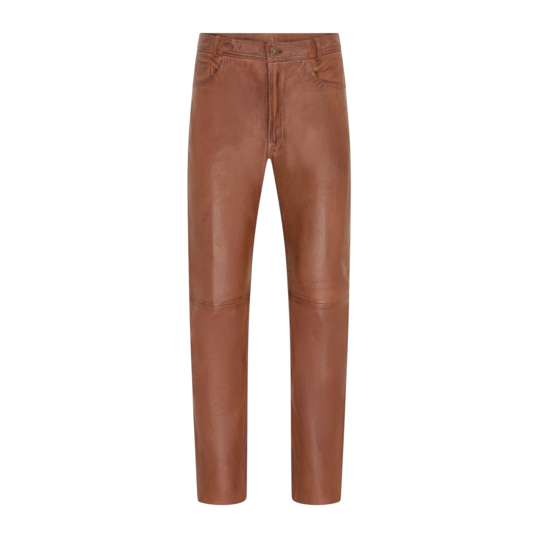 Mens Lamb Leather 501 Biker Jeans - Istanbul